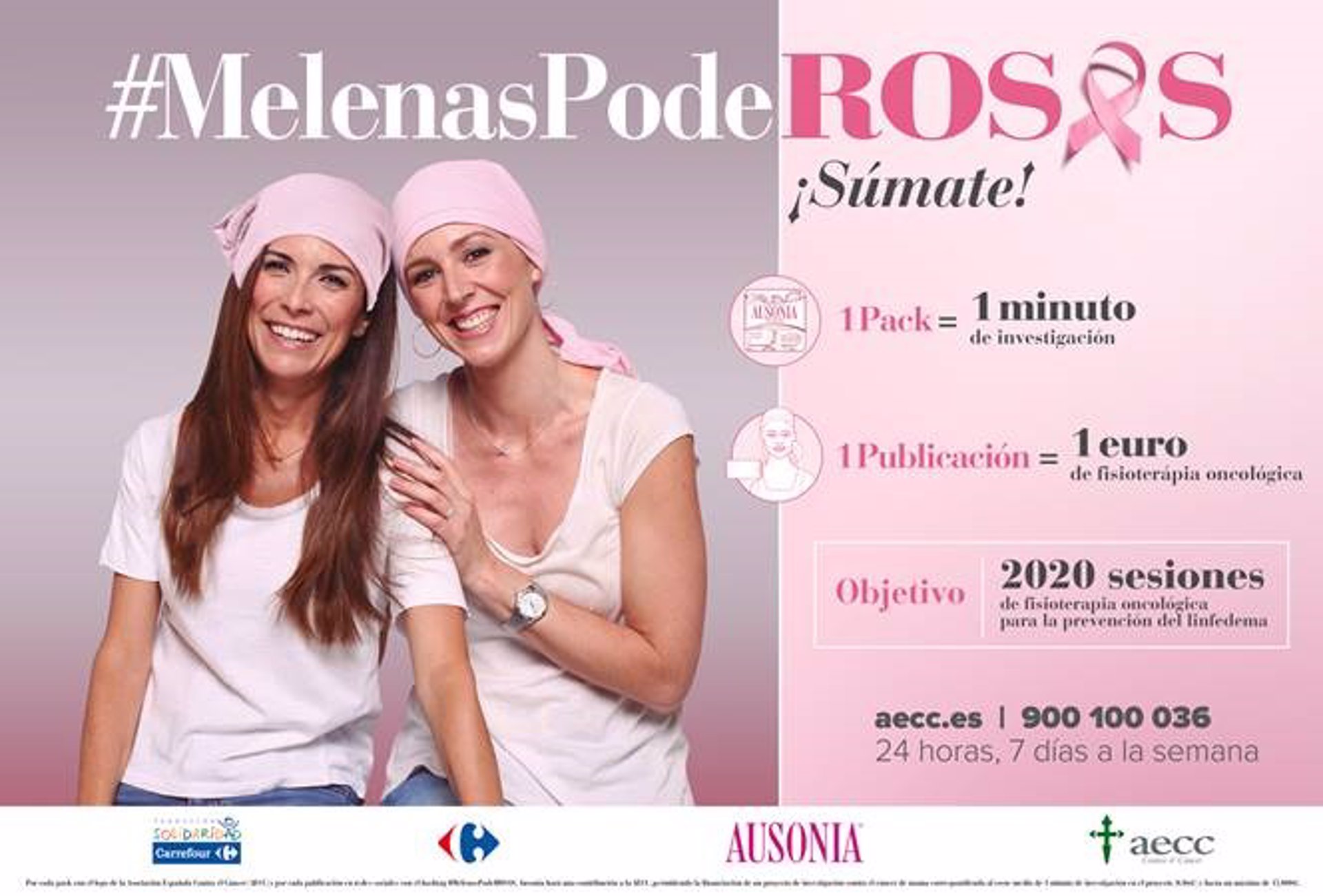Cancer de mama aeecc - Cuarta edición de la campaña '#MelenasPodeRosas' en favor de la AECC
