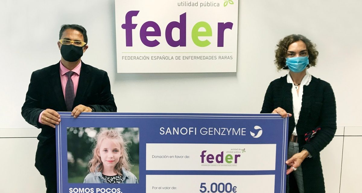 Sanofi Genzyme dona 5.000 euros a FEDER para seguir sensibilizando sobre Enfermedades Raras