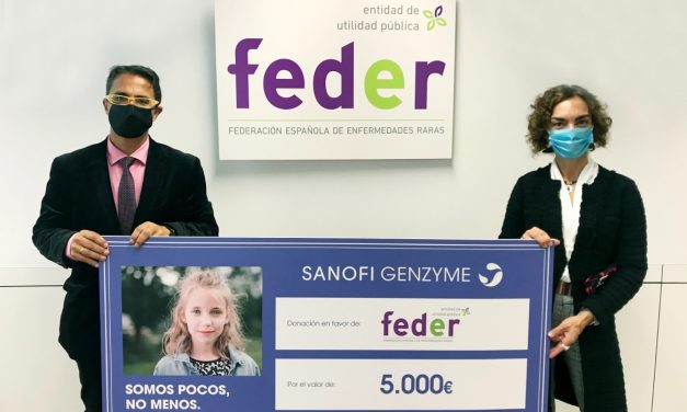 Sanofi Genzyme dona 5.000 euros a FEDER para seguir sensibilizando sobre Enfermedades Raras