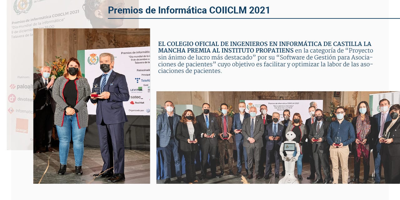 El COIICLM premia al Instituto ProPatiens en la categoría de “Proyecto sin ánimo de lucro más destacado”